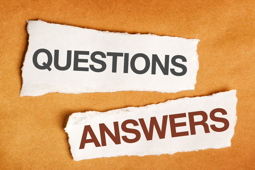 53247514 - questions and answers on scrap paper, presentation slide background